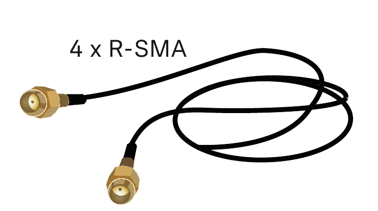 Aansluiten - SL PASC 2 R-SMA-connector