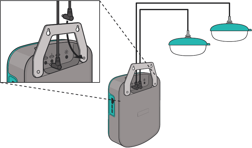 Hangende lampen aansluiten