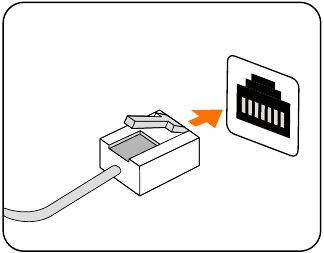 Sluit de Ethernet-kabel aan