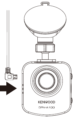 Installatie in het voertuig - Sluit de stroomkabel aan op de camera