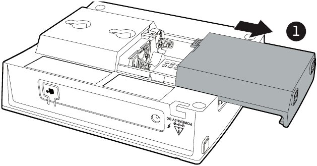 AA-batterijen plaatsen - Stap 1