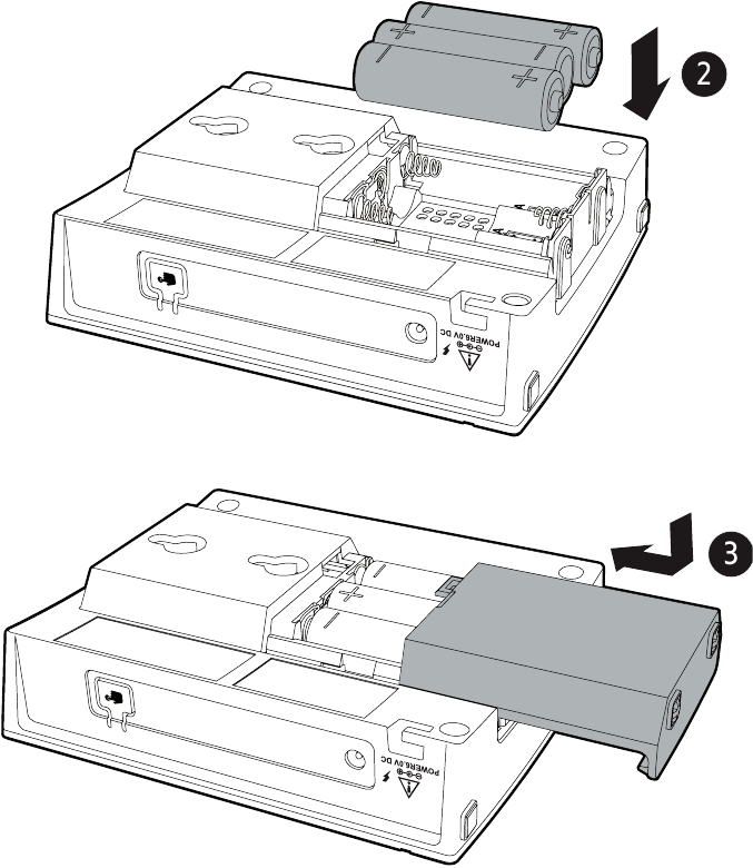 AA-batterijen plaatsen - Stap 2