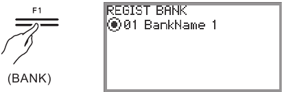 Een instelling opslaan - Stap 1 - Registratiebank