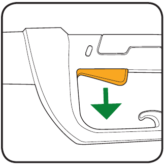 Uitschakelen - Laat de aan/uit-trigger schakelaar los