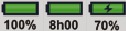 Indicator interne batterij