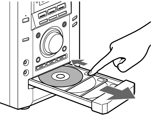 Een CD/MP3-schijf afspelen - Een schijf plaatsen