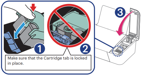Inktcartridges installeren