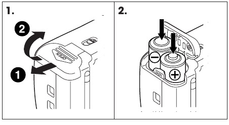 De batterijen plaatsen