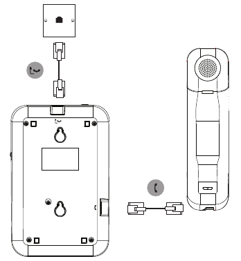 De handset en de basis verbinden