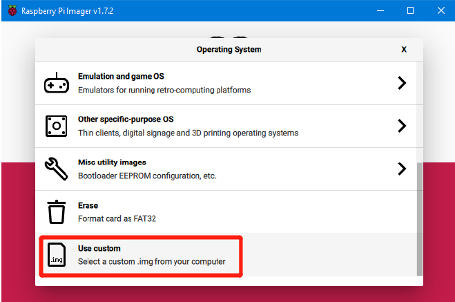 Schrijf OS met Raspberry Pi Imager - Stap 2