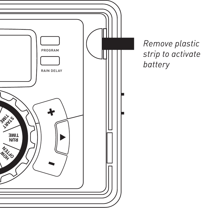 Batterij activeren