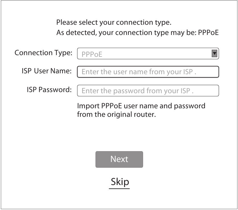 De nieuwe router instellen voor internettoegang - Stap 3