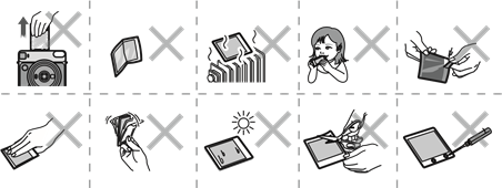 INSTAX SQUARE film care