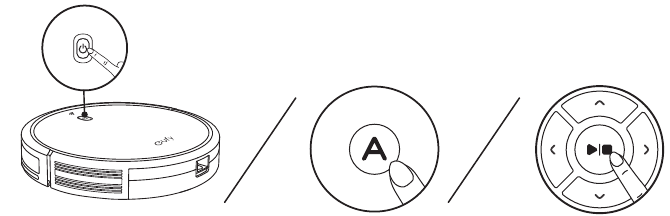 Start / Stop Cleaning - Stap 1