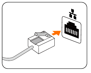 De Ethernet-kabel aansluiten