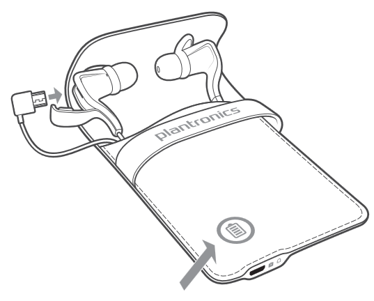Oplaadcase gebruiken
