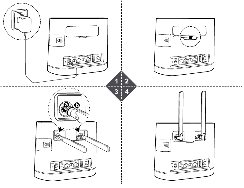 De externe antenne installeren
