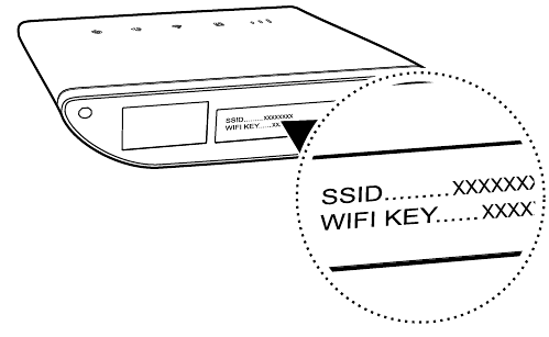 De SSID en Wi-Fi-sleutel noteren