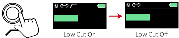 Low Cut-bediening
