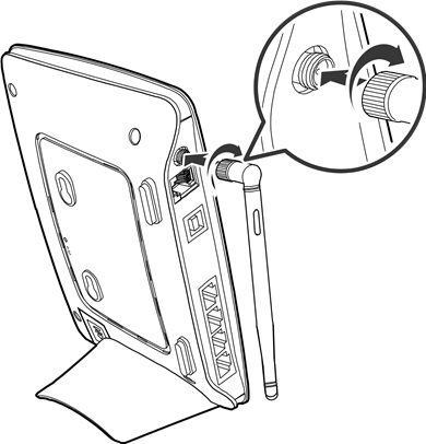 (Optioneel) De externe antenne installeren