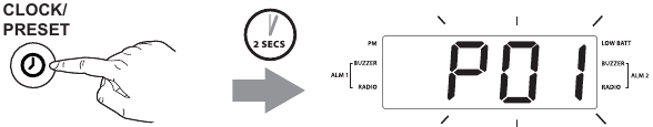 RADIOVOORKEUZEZENDERS INSTELLEN - Stap 3