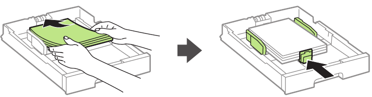 Papier plaatsen - Stap 3 - Plaats papier