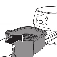 Lade terugschuiven in de Airfryer