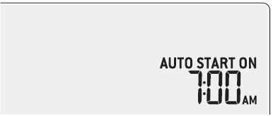 AUTOMATISCHE START INSTELLEN