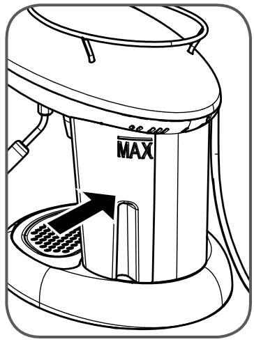 INSTALLATIE EN OPSTARTEN VAN DE ESPRESSOMACHINE - Stap 4
