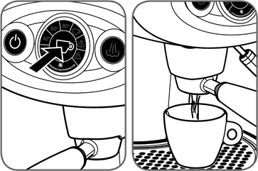 DE HOEVEELHEID KOFFIE IN EEN KOP INSTELLEN