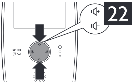 Functies - Luidsprekervolume aanpassen - Stap 1