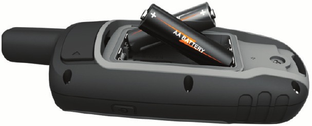AA-batterijen plaatsen
