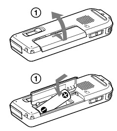 IC recorder inschakelen