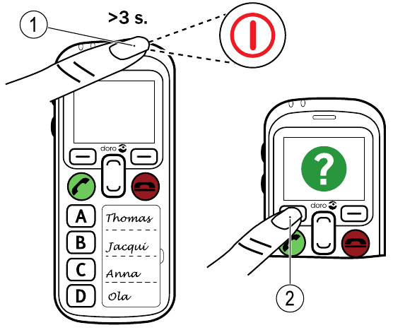 De telefoon uitschakelen
