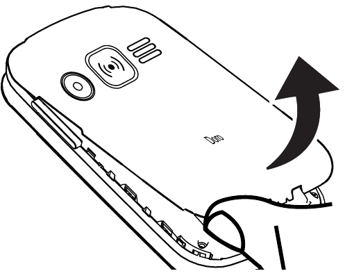 Verwijder de batterijklep