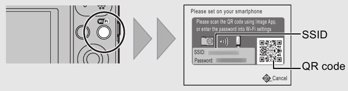 QR-codeverbinding (iPhone&reg; /iPod touch&reg; /iPad&reg;) - Stap 1
