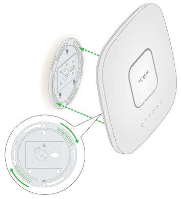Het AP aan een muur monteren - Stap 2