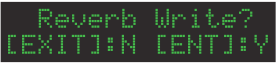 Reverb Write (Bevestigen of annuleren)