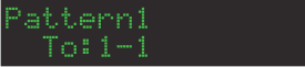 Pattern Write (schrijf bestemming selecteren)