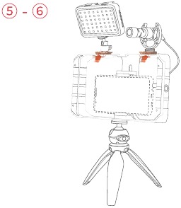 Verbind de microfoon met uw telefoon