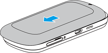 SIM-kaart en batterij plaatsen - Stap 1