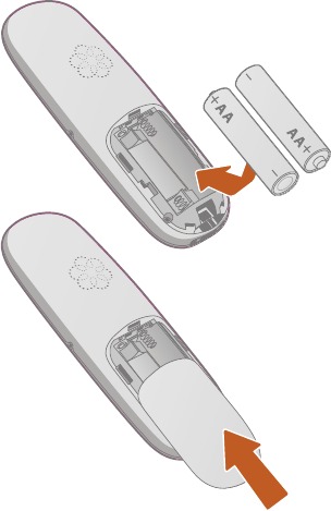 Batterijen plaatsen