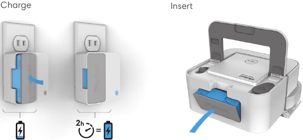 De batterij opladen en plaatsen