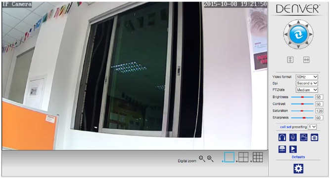 Inloggen van de IP-camera in het LAN - Live video