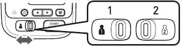 Een meting uitvoeren - Stap 1 - Selecteer de gebruikers-ID