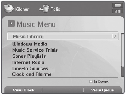 Muziekmenu