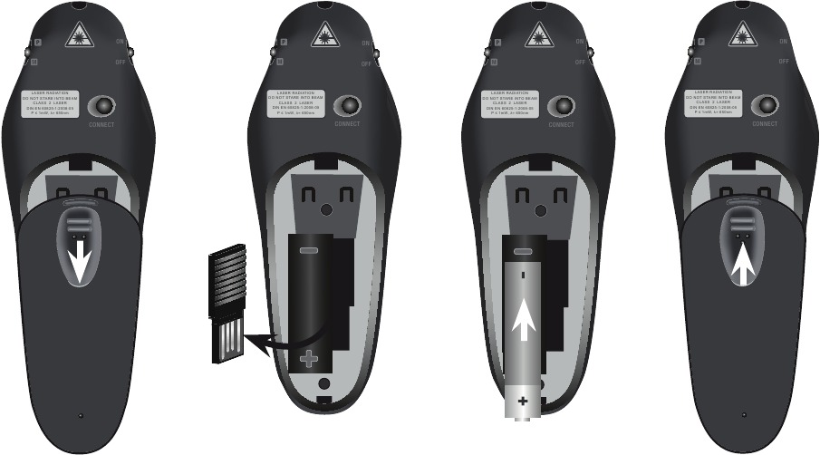 DE BATTERIJ PLAATSEN