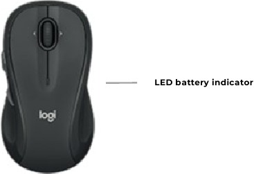 Muis LED batterij indicator
