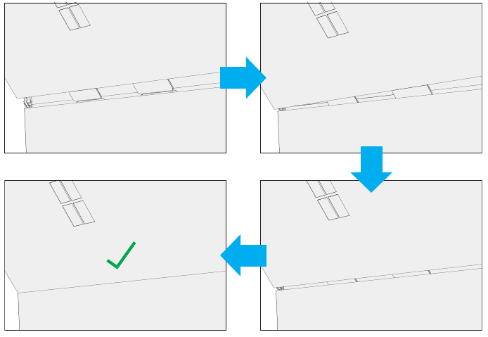 Procedure &ndash; Installatie (Kickstand) - Stap 1