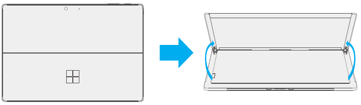 Procedure &ndash; Verwijdering (Kickstand) - Stap 1